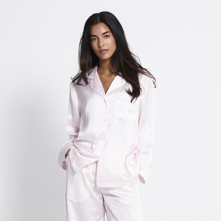 Satin pj shirt "Marina"